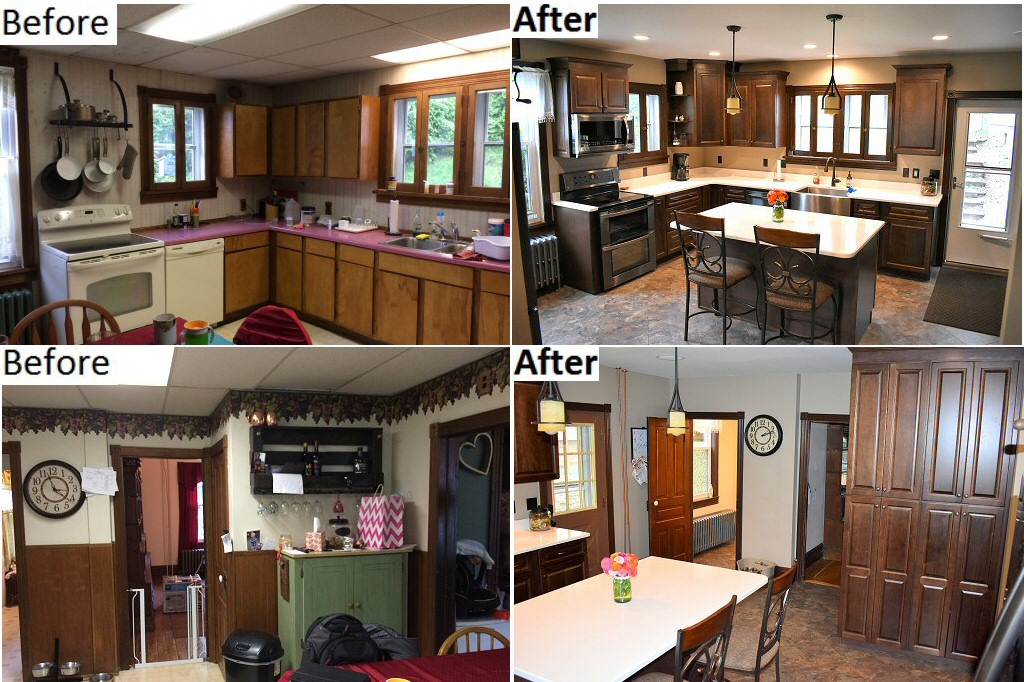 Before and After Kitchen Remodeling Pictures Lehighton PA Poconos Lehigh Valley